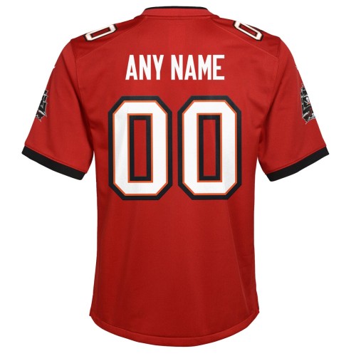 Nike Tampa Bay Buccaneers Youth Custom Game Jersey - Red Nike Tampa Bay Buccaneers Youth Custom Game Jersey - Red