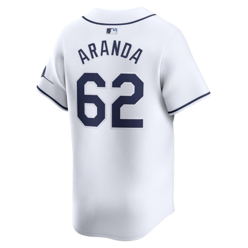 Jonathan Aranda Tampa Bay Rays Nike Home Limited Player Jersey - White Jonathan Aranda Tampa Bay Rays Nike Home Limited Player Jersey - White
