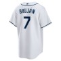 Vidal Bruján Tampa Bay Rays Nike Home Replica Player Jersey - White Vidal Bruján Tampa Bay Rays Nike Home Replica Player Jersey - White
