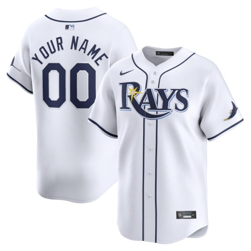 Tampa Bay Rays Nike Home Limited Custom Jersey - White Tampa Bay Rays Nike Home Limited Custom Jersey - White