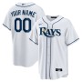 Tampa Bay Rays Nike Home Replica Custom Jersey - White Tampa Bay Rays Nike Home Replica Custom Jersey - White