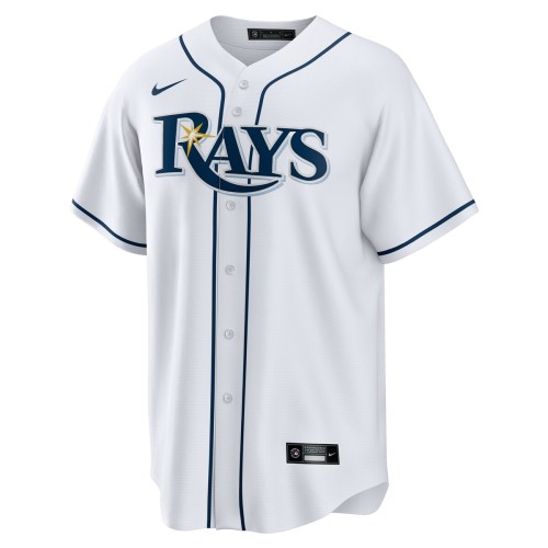 Tampa Bay Rays Nike Home Replica Custom Jersey - White Tampa Bay Rays Nike Home Replica Custom Jersey - White
