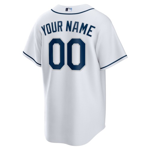 Tampa Bay Rays Nike Home Replica Custom Jersey - White Tampa Bay Rays Nike Home Replica Custom Jersey - White