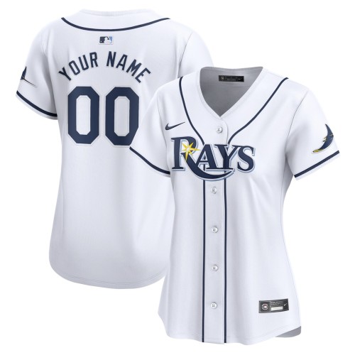 Tampa Bay Rays Nike Women's Home Limited Custom Jersey - White Tampa Bay Rays Nike Women's Home Limited Custom Jersey - White
