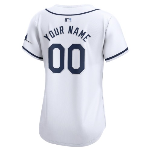 Tampa Bay Rays Nike Women's Home Limited Custom Jersey - White Tampa Bay Rays Nike Women's Home Limited Custom Jersey - White