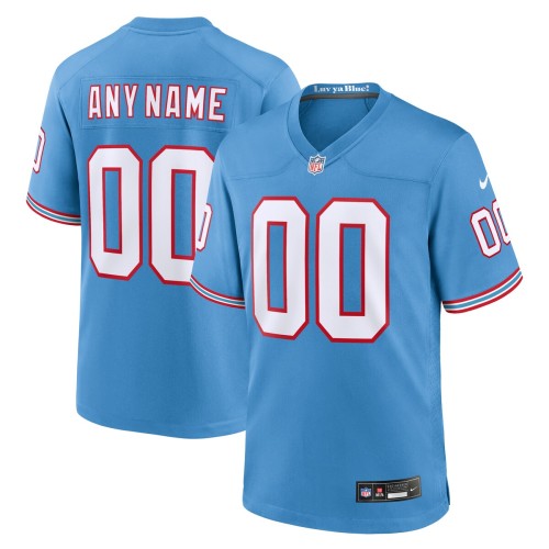 Tennessee Titans Nike Oilers Throwback Custom Game Jersey - Light Blue Tennessee Titans Nike Oilers Throwback Custom Game Jersey - Light Blue