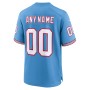 Tennessee Titans Nike Oilers Throwback Custom Game Jersey - Light Blue Tennessee Titans Nike Oilers Throwback Custom Game Jersey - Light Blue
