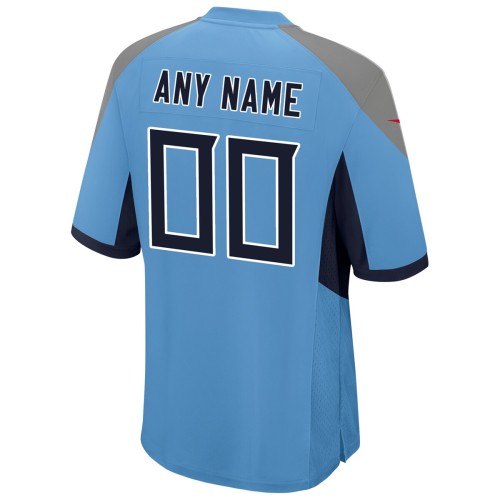 Tennessee Titans Nike Youth Alternate Custom Game Jersey - Light Blue Tennessee Titans Nike Youth Alternate Custom Game Jersey - Light Blue