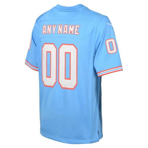 Tennessee Titans Nike Youth Oilers Throwback Custom Game Jersey - Light Blue Tennessee Titans Nike Youth Oilers Throwback Custom Game Jersey - Light Blue