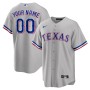 Texas Rangers Nike Road Custom Replica Jersey - Gray Texas Rangers Nike Road Custom Replica Jersey - Gray