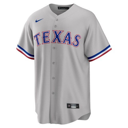 Texas Rangers Nike Road Custom Replica Jersey - Gray Texas Rangers Nike Road Custom Replica Jersey - Gray