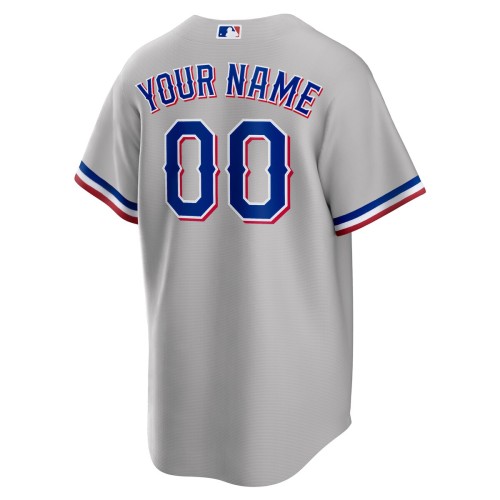 Texas Rangers Nike Road Custom Replica Jersey - Gray Texas Rangers Nike Road Custom Replica Jersey - Gray
