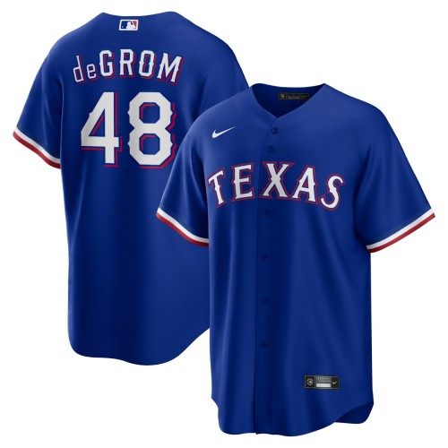 Jacob deGrom Texas Rangers Nike Away Replica Player Jersey - Royal Jacob deGrom Texas Rangers Nike Away Replica Player Jersey - Royal