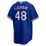 Jacob deGrom Texas Rangers Nike Away Replica Player Jersey - Royal Jacob deGrom Texas Rangers Nike Away Replica Player Jersey - Royal