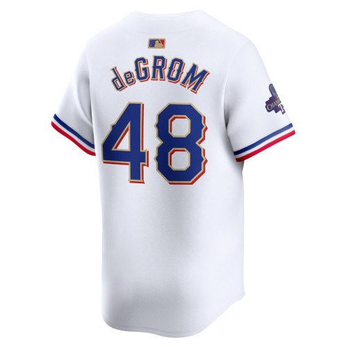 Jacob deGrom Texas Rangers Nike 2024 Gold Collection Limited Player Jersey – White Jacob deGrom Texas Rangers Nike 2024 Gold Collection Limited Player Jersey – White