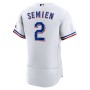 Marcus Semien Texas Rangers Nike Home Authentic Player Jersey - White Marcus Semien Texas Rangers Nike Home Authentic Player Jersey - White