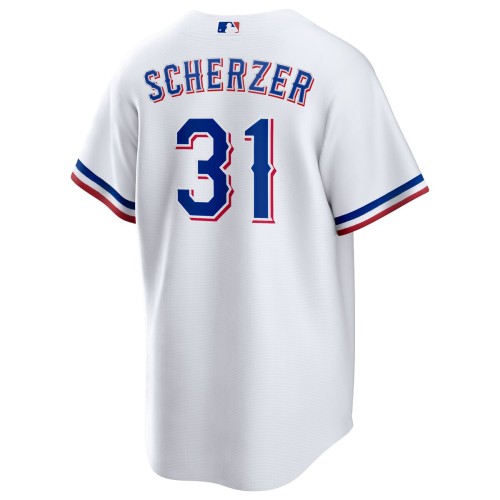 Max Scherzer Texas Rangers Nike Home Replica Player Jersey - White Max Scherzer Texas Rangers Nike Home Replica Player Jersey - White