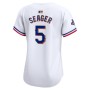 Corey Seager Texas Rangers Nike Women's 2024 Gold Collection Limited Player Jersey – White Corey Seager Texas Rangers Nike Women's 2024 Gold Collection Limited Player Jersey – White