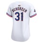 Max Scherzer Texas Rangers Nike Women's 2024 Gold Collection Limited Player Jersey – White Max Scherzer Texas Rangers Nike Women's 2024 Gold Collection Limited Player Jersey – White