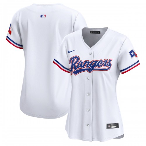Texas Rangers Nike Women's Home Limited Jersey - White Texas Rangers Nike Women's Home Limited Jersey - White