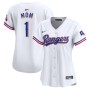 Texas Rangers Nike Women's #1 Mom Home Limited Jersey - White Texas Rangers Nike Women's #1 Mom Home Limited Jersey - White