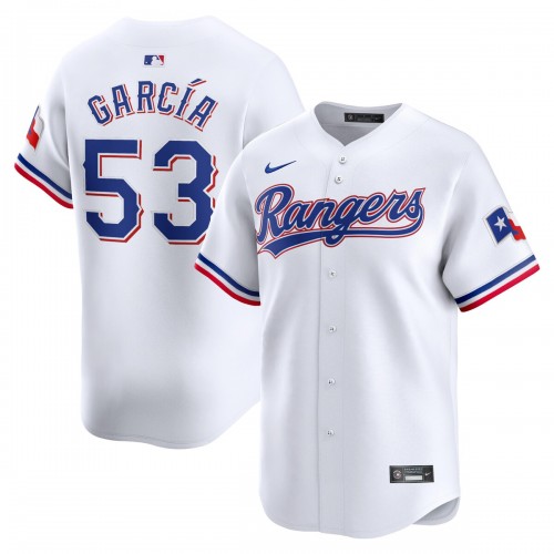 Adolis García Texas Rangers Nike Youth Home Limited Player Jersey - White Adolis García Texas Rangers Nike Youth Home Limited Player Jersey - White