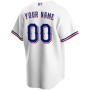 Texas Rangers Nike Youth Home Replica Custom Jersey - White Texas Rangers Nike Youth Home Replica Custom Jersey - White