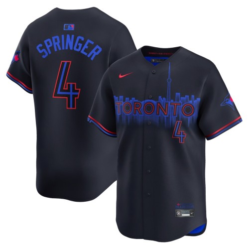 George Springer Toronto Blue Jays Nike 2024 City Connect Limited Player Jersey - Black George Springer Toronto Blue Jays Nike 2024 City Connect Limited Player Jersey - Black