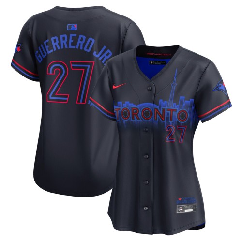 Vladimir Guerrero Jr. Toronto Blue Jays Nike Women's 2024 City Connect Limited Player Jersey - Navy Vladimir Guerrero Jr. Toronto Blue Jays Nike Women's 2024 City Connect Limited Player Jersey - Navy