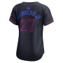Vladimir Guerrero Jr. Toronto Blue Jays Nike Women's 2024 City Connect Limited Player Jersey - Navy Vladimir Guerrero Jr. Toronto Blue Jays Nike Women's 2024 City Connect Limited Player Jersey - Navy