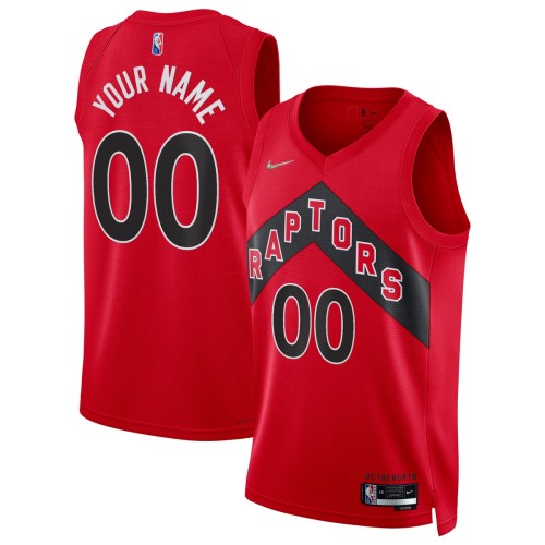 Toronto Raptors Nike 2021/22 Diamond Swingman Custom Jersey - Icon Edition - Red Toronto Raptors Nike 2021/22 Diamond Swingman Custom Jersey - Icon Edition - Red