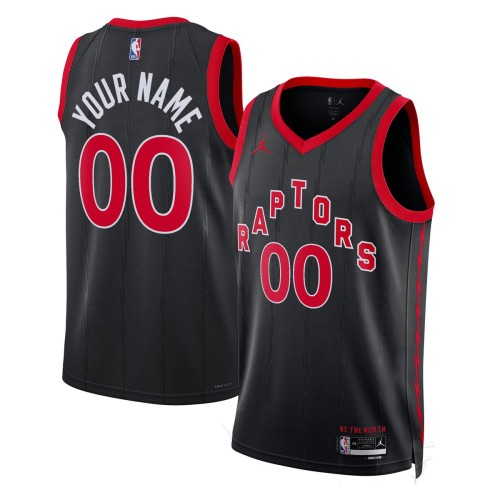 Toronto Raptors Jordan Brand Unisex 2022/23 Swingman Custom Jersey - Statement Edition - Black Toronto Raptors Jordan Brand Unisex 2022/23 Swingman Custom Jersey - Statement Edition - Black