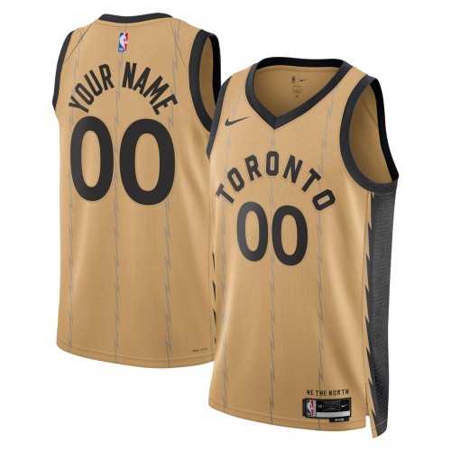 Toronto Raptors Nike Unisex 2023/24 Custom Swingman Jersey - Gold - City Edition Toronto Raptors Nike Unisex 2023/24 Custom Swingman Jersey - Gold - City Edition