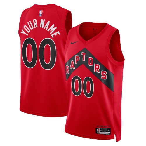 Toronto Raptors Nike Unisex 2022/23 Swingman Custom Jersey Red - Icon Edition Toronto Raptors Nike Unisex 2022/23 Swingman Custom Jersey Red - Icon Edition