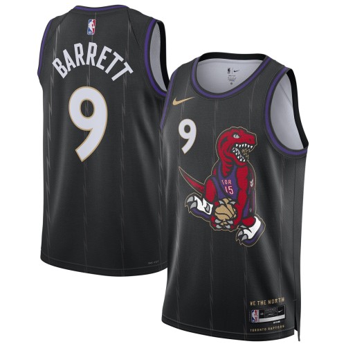 RJ Barrett Toronto Raptors Nike Unisex 2024/25 Swingman Player Jersey - City Edition - Black RJ Barrett Toronto Raptors Nike Unisex 2024/25 Swingman Player Jersey - City Edition - Black