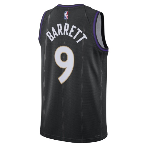 RJ Barrett Toronto Raptors Nike Unisex 2024/25 Swingman Player Jersey - City Edition - Black RJ Barrett Toronto Raptors Nike Unisex 2024/25 Swingman Player Jersey - City Edition - Black
