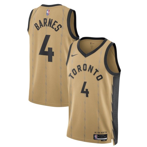 Scottie Barnes Toronto Raptors Nike Unisex 2023/24 Swingman Jersey - Gold - City Edition Scottie Barnes Toronto Raptors Nike Unisex 2023/24 Swingman Jersey - Gold - City Edition