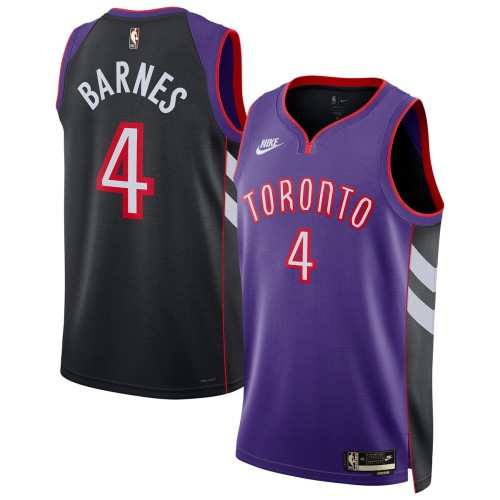 Scottie Barnes Toronto Raptors Nike Unisex 2024/25 Swingman Jersey - Purple - Classic Edition Scottie Barnes Toronto Raptors Nike Unisex 2024/25 Swingman Jersey - Purple - Classic Edition