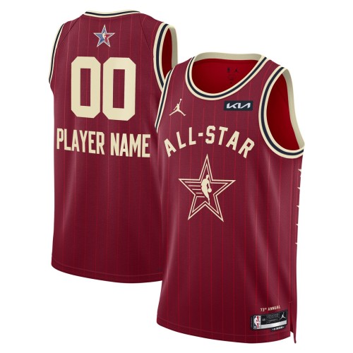 Jordan Brand Unisex 2024 NBA All-Star Game Swingman Custom Jersey - Crimson Jordan Brand Unisex 2024 NBA All-Star Game Swingman Custom Jersey - Crimson