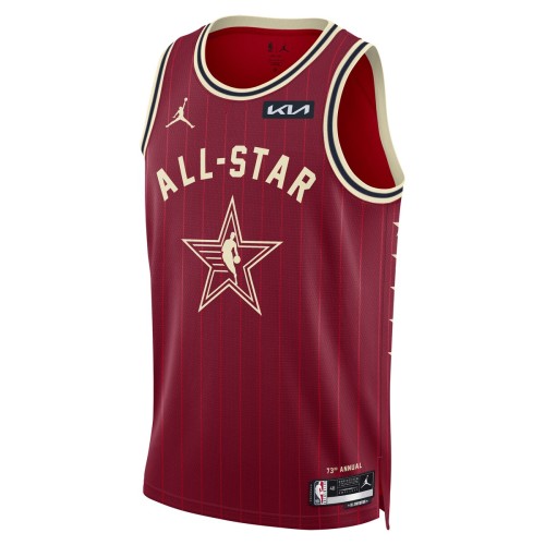 Jordan Brand Unisex 2024 NBA All-Star Game Swingman Custom Jersey - Crimson Jordan Brand Unisex 2024 NBA All-Star Game Swingman Custom Jersey - Crimson