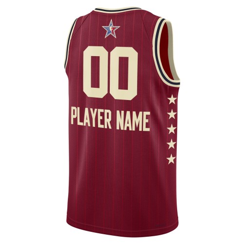 Jordan Brand Unisex 2024 NBA All-Star Game Swingman Custom Jersey - Crimson Jordan Brand Unisex 2024 NBA All-Star Game Swingman Custom Jersey - Crimson