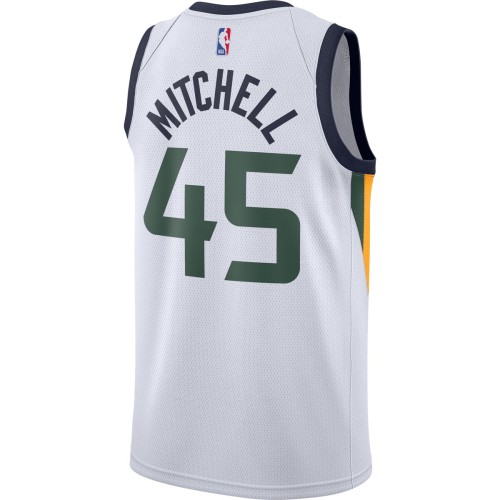 Donovan Mitchell Utah Jazz Nike 2020/21 Swingman Jersey - White - Association Edition Donovan Mitchell Utah Jazz Nike 2020/21 Swingman Jersey - White - Association Edition