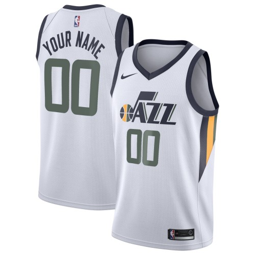 Utah Jazz Nike 2020/21 Swingman Custom Jersey - Association Edition - White Utah Jazz Nike 2020/21 Swingman Custom Jersey - Association Edition - White