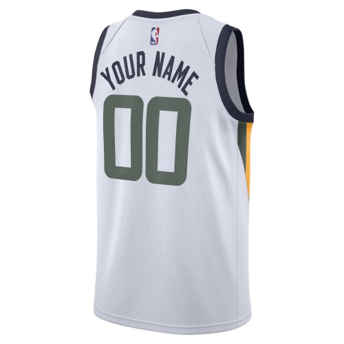 Utah Jazz Nike 2020/21 Swingman Custom Jersey - Association Edition - White Utah Jazz Nike 2020/21 Swingman Custom Jersey - Association Edition - White