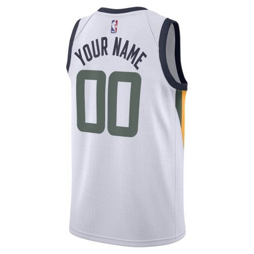 Utah Jazz Nike Swingman Custom Jersey - Association Edition - White Utah Jazz Nike Swingman Custom Jersey - Association Edition - White