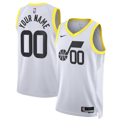 Utah Jazz Nike Unisex 2022/23 Swingman Custom Jersey White - Association Edition Utah Jazz Nike Unisex 2022/23 Swingman Custom Jersey White - Association Edition