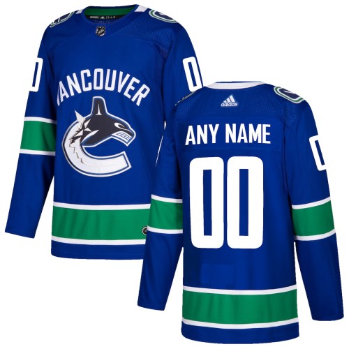 Vancouver Canucks adidas Authentic Custom Jersey - Blue Vancouver Canucks adidas Authentic Custom Jersey - Blue