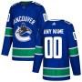 Vancouver Canucks adidas Authentic Custom Jersey - Blue Vancouver Canucks adidas Authentic Custom Jersey - Blue