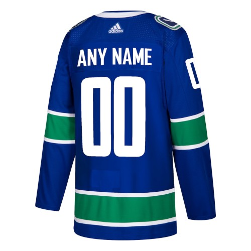 Vancouver Canucks adidas Authentic Custom Jersey - Blue Vancouver Canucks adidas Authentic Custom Jersey - Blue