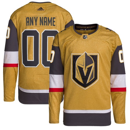 Vegas Golden Knights adidas Alternate Authentic Primegreen Custom Jersey - Gold Vegas Golden Knights adidas Alternate Authentic Primegreen Custom Jersey - Gold